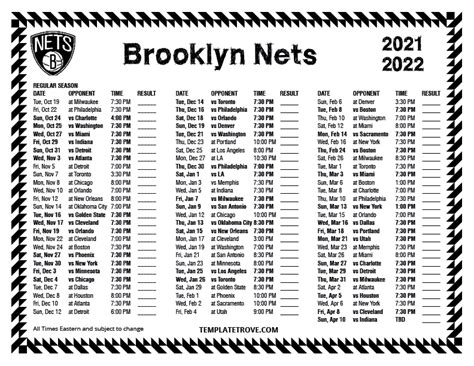 nets 2021 2022 schedule.